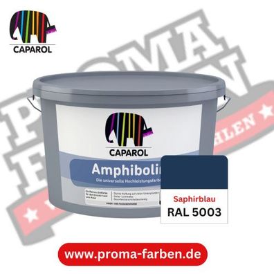 Caparol Amphibolin Fassadenfarbe RAL 5003 Saphirblau