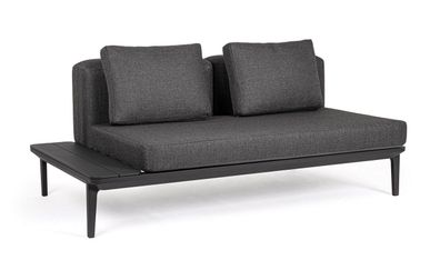 Sofa Matrix 174 x 99 x 73 cm Aluminium Anthrazit