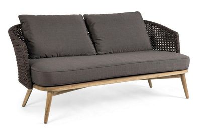 Sofa Ninfa 160 x 81,5 x 74 cm Teak Dunkel