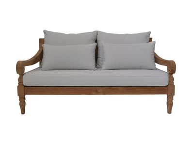 Sofa Bahama für den Garten Teakholz 150x95x80 cm