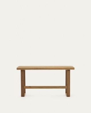 Hohe Bank Canadell 130 x 35 x 71 cm Teakholz Bank Sitzbank Sitzgelegenheit Neu