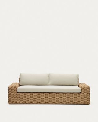 3-Sitzer-Gartensofa Portlligat 222 x 95 x 68 cm Kunstrattan Sitzgelegenheit