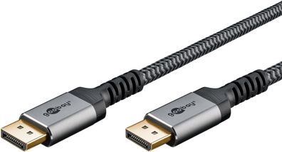 Goobay 65269, 2 m, DisplayPort, HDMI, Männlich, Männlich, Grau