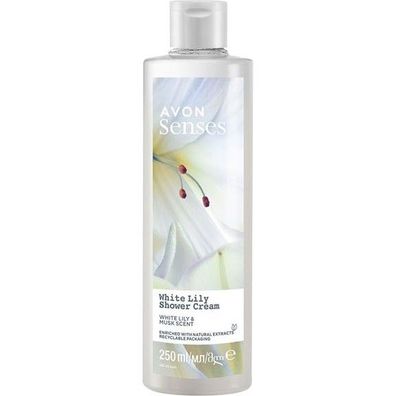 AVON Senses White Lily Duschcreme 250 ml