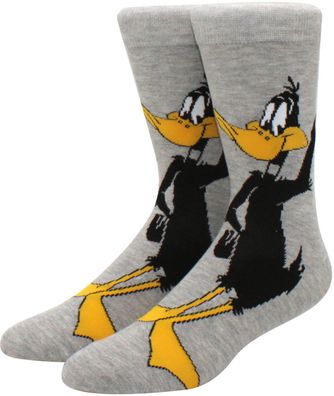 Daffy Duck Socken - Looney Tunes Crew Cartoon-Socken in 3/4 Lustige Heroes Socken