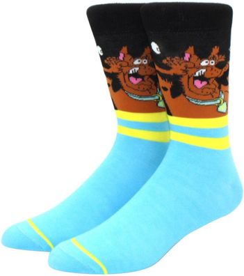 Scooby-Doo Blaue Gesicht Motivsocken Network Cartoon Heroes Socken mit Scooby Doo