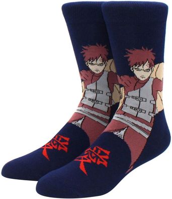 Gaara Socken - Naruto Manga Crew Cartoon-Socken in 3/4-Länge - Heroes Motiv-Socken