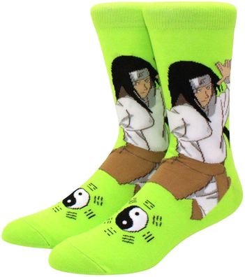 Neji Hyuga Socken - Naruto Crew Cartoon-Socken in 3/4-Länge - Heroes Motiv-Socken