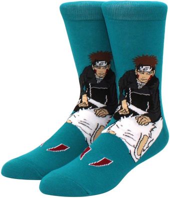 Kiba Inuzuka Socken - Naruto Crew Cartoon-Socken in 3/4-Länge - Heroes Motiv-Socken