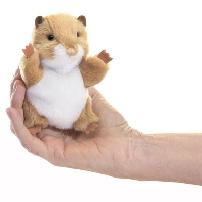 Mini Hamster Fingerpuppe Folkmanis 8000 Plüschtier Stofftier Kuscheltier