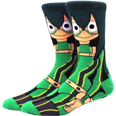 Tsuyu Asui Socken - My Hero Academia Manga Crew Motivsocken in 3/4-Länge