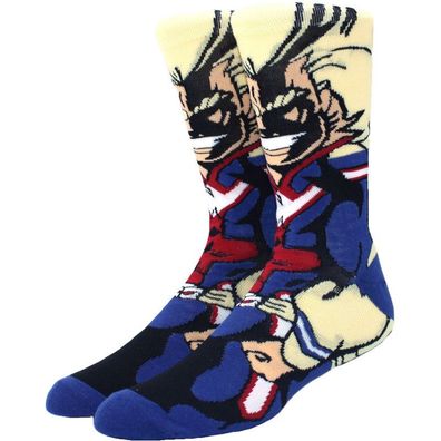 All Might Socken - My Hero Academia Manga Crew Motivsocken in 3/4-Länge