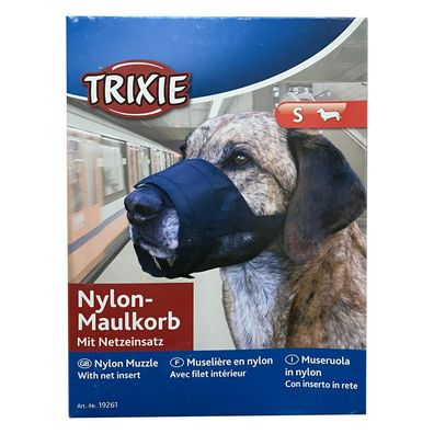 TRIXIE - Maulkorb für Hunde mit Netzeinsatz, S