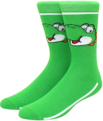 Happy Yoshi Grüne Charakters Socken - Mario 360° Charakter Cartoon Motiv-Socken