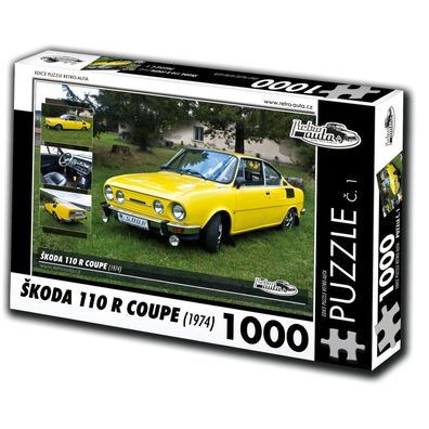 RETRO-AUTA Puzzle Nr. 1 `KODA 110 R COUPE (1974) 1000 Teile