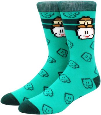 Lakitu Wolke Lustige Socken - Super Mario Bros. 360° Charakter Cartoon Motiv-Socken