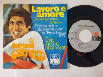 Adriano Celentano - Lavoro e amore 7'' Vinyl Germany