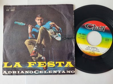 Adriano Celentano - La Festa 7'' Vinyl Italy