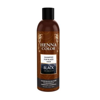 Henna Color" Tönungsshampoo "Black" für schwarzes Haar 250ml