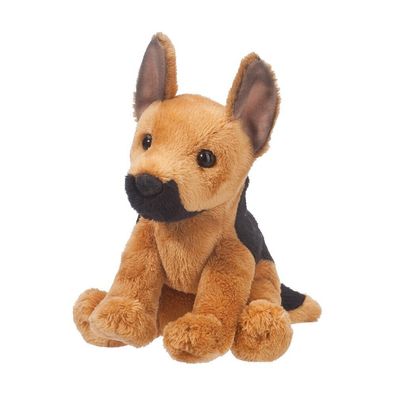 Mini Schäferhund "Prince" sitzend HUND Plüschtier Stofftier Kuscheltier Plüsch H=15cm