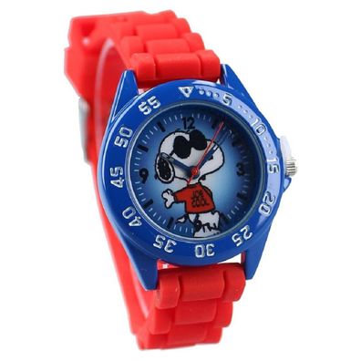 Snoopy Uhr Analoge Kinderuhr Bunte Armbanduhr für kleine Fans