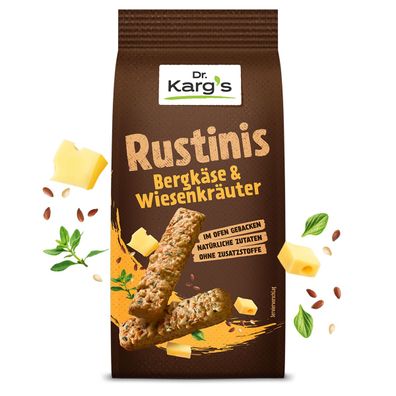 Dr. Kargs Rustinis Bergkäse und Wiesenkräuter knusprig kross 125g