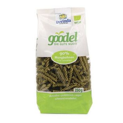 Govinda 3x Goodels - die gute Nudel "Mungbohne-Leinsaat"" 250g