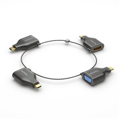 PureLink IQ-AR300, 4 x USB Type-C, DisplayPort + Mini DisplayPort + HDMI + VGA