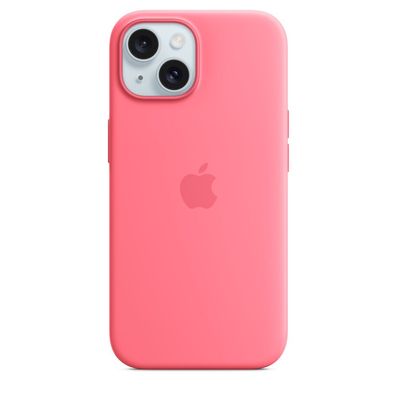 Apple iPhone 15 Silikon Case mit MagSafe ? Pink, Cover, Apple, iPhone 15, 15,5 cm