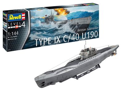 Revell Deutsches U-Boot Type IX C/40 U 190 in 1:144 Revell 05167 Bausatz