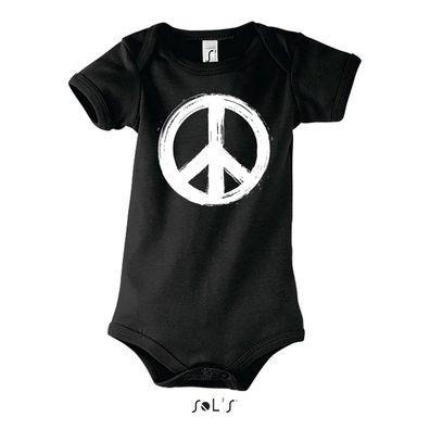 Blondie & Brownie Baby Strampler Body Shirt Peace Sign No War Zen Yoga Achtsam