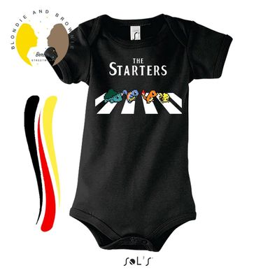 Blondie & Brownie Baby Strampler Body Shirt The Starters Anime Poke Cartoon Nerd