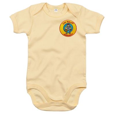 Blondie & Brownie Baby Fun Strampler Body Shirt Los Pollos Hermanos Stick Patch