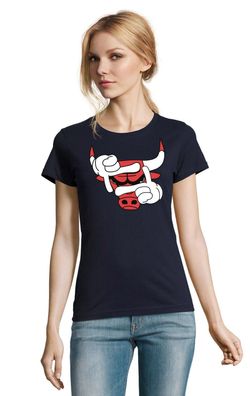 Blondie & Brownie Damen Shirt Bulls Basketball Sport Bulle Chicago Jordan Kobe