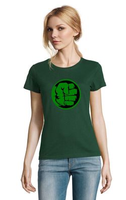 Blondie & Brownie Damen Shirt Hulk Faust Avengers Thor Ironman Marvel Captain