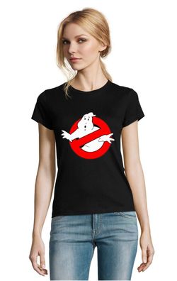 Blondie & Brownie Damen Shirt Ghostbusters Geisterjäger Slimer Geist Ecto Auto