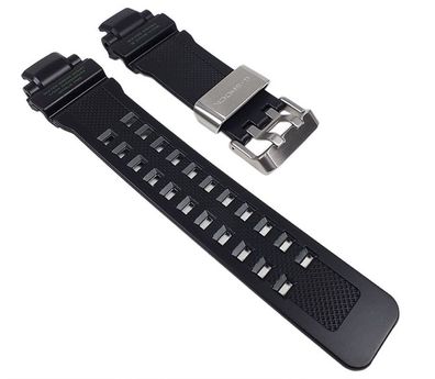 Casio Uhrenarmband Resin schwarz grüne Schrift GW-A1100 GW-A1000