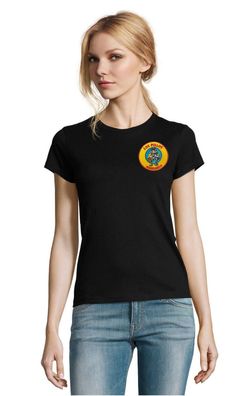 Blondie & Brownie Damen Fun Shirt Los Pollos Hermanos Stick Patch Bad Breaking