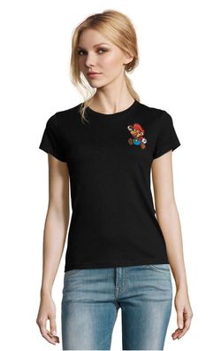 Blondie & Brownie Damen Shirt Mario Stick Patch Luigi Yoshi Luigi Peach Wario