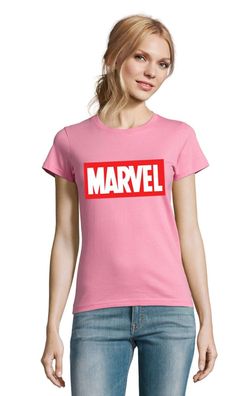 Blondie & Brownie Damen Fun Shirt Marvel Logo Captain America Hulk Thor Avengers