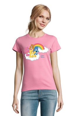 Blondie & Brownie Damen Shirt Glücksbärchis Care Bears Hab Dich lieb Bärchi Love