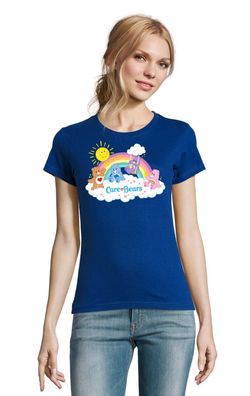 Blondie & Brownie Damen Shirt Glücksbärchis Sun Care Bears Hab Dich lieb Bärchis