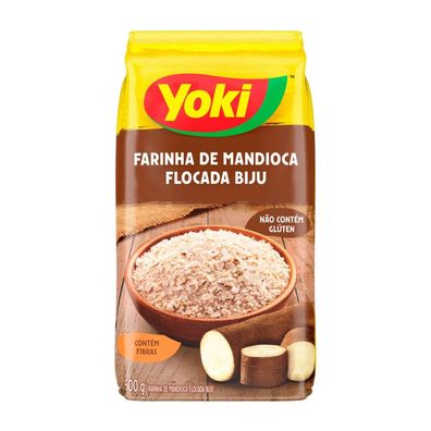 YOKI Maniokmehl-Flocken - Farinha de Mandioca Flocada Biju Biju-Mehl 500g