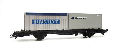 Roco H0 76787 Containertragwagen 2-achsig Lgjs Hapag DB KKK ohne OVP (3205h)