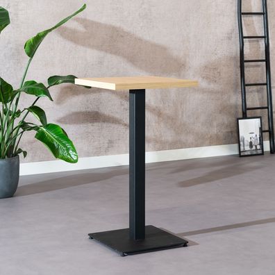 Bronx71 Bartisch Nils quadratisch Eichenlook Melamin 60x60x109 cm