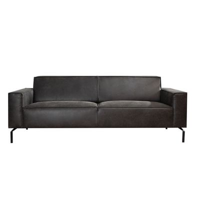 Bronx71 Kansas 3-Sitzer Sofa Eco-Leder anthrazit