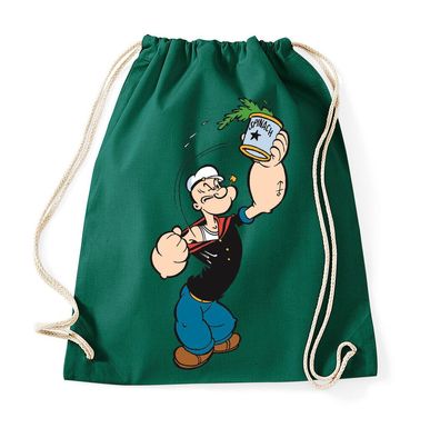 Blondie & Brownie Baumwoll Turnbeutel Beutel Tasche Popeye Brutus Bizeps Seemann