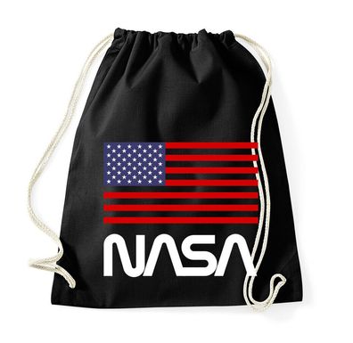 Blondie & Brownie Baumwoll Turnbeutel Beutel Tasche NASA USA Apollo Mars Mond