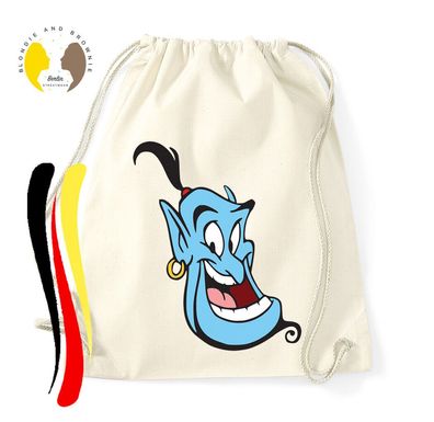 Blondie & Brownie Baumwoll Turnbeutel Beutel Tasche Gini Genie Dschinni Alladin