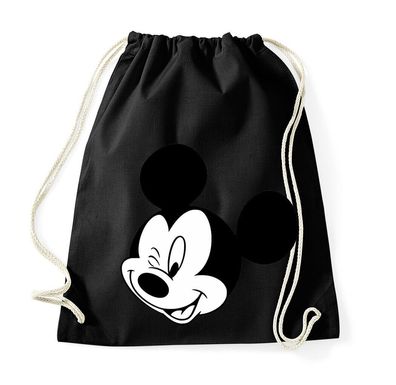 Blondie & Brownie Baumwoll Turnbeutel Tasche Mickey Zwinker Minnie Donald Mini